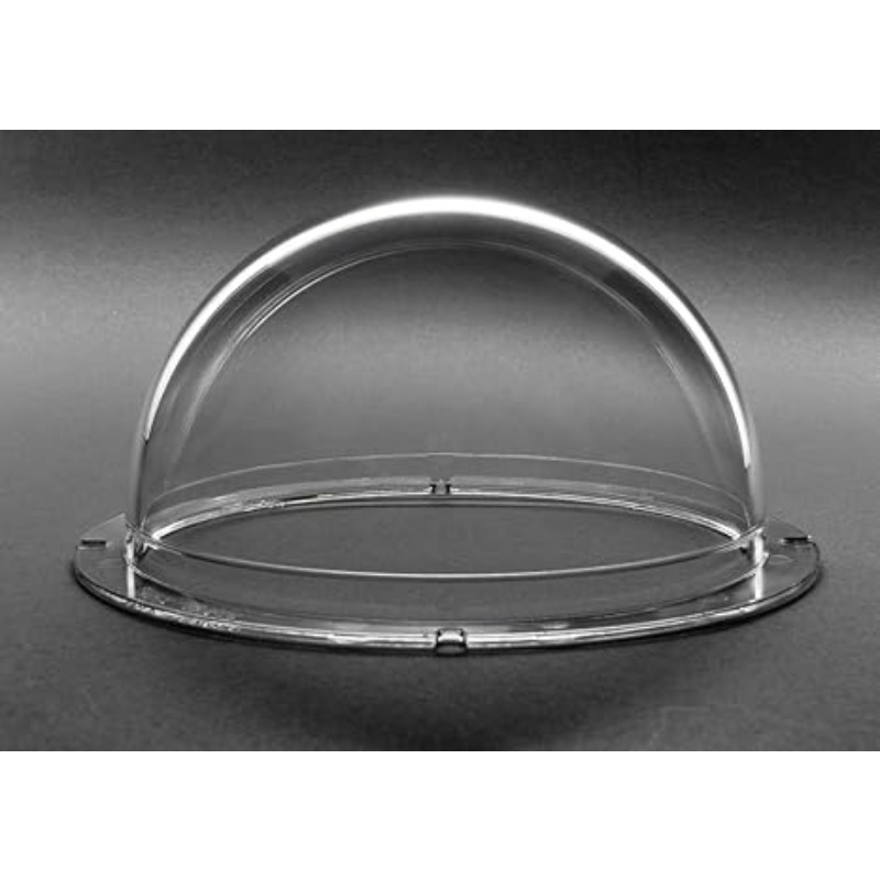 Plastic Dome Clear - โดมอะคริลิกครึ่งวงกลมพลาสติก - ใส พร้อมขอบกว้าง 10 มม.