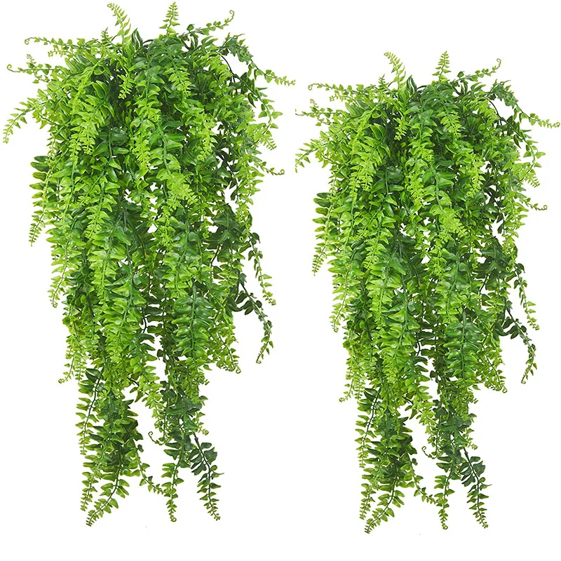 Sphagnum Moss Dry - 90 ซม.ประดิษฐ์ VINE ตกแต่งบ้านแขวนพลาสติก Leaf Grass