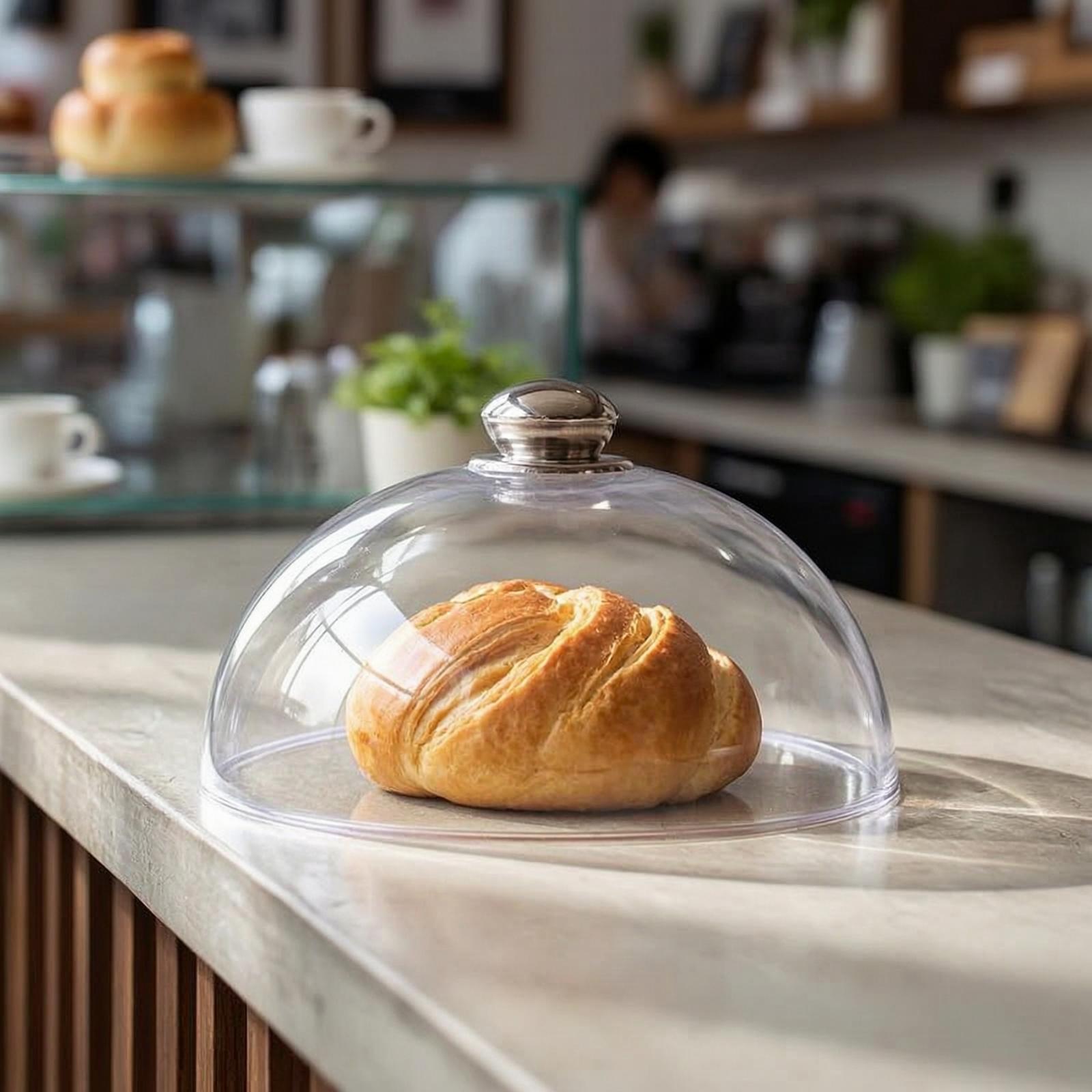 ฝาครอบเค้กใสพร้อมปุ่มหมุนสำหรั - Plastic Dome Clear บทวิจารณ์และราคา