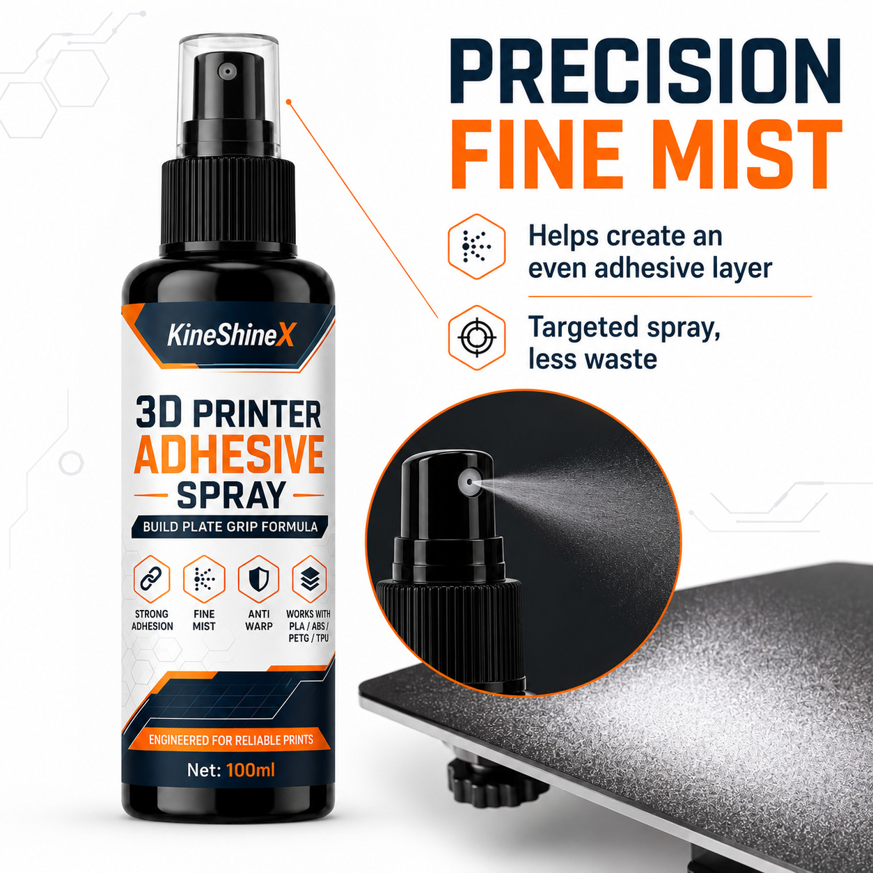 สเปรย์กาวสำหรับเครื่องพิมพ์ 3D - Misting Bottle Fine บทวิจารณ์และราคา