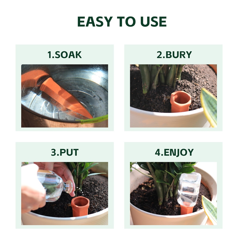 หัวฉีดน้ำดินเผา, แท่งรดน้ำรูปข - Self Watering Insert บทวิจารณ์และราคา